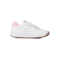 Tenis Escolares para Niña Confort Velcro Panam Blanco/Rosa 011354-013
