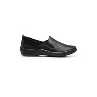 Mocasín Para Mujer Cómodo de Uso Diario Piel Flexi Negro 138104