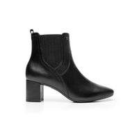 Bota Casual Mujer Tacón Ancho Negro Cierre Flexi 119709