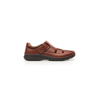 Sandalia Urbana Piel Graneada Velcro Hombre Flexi 50807