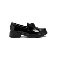 Zapato Escolar para Niña Charol con Moño Yuyin Negro 23263 Tallas 22-26
