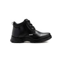 Zapato Escolar de Bota para Niños Piel Cómodo Yuyin Negro 23271