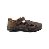 Sandalia Casual para Hombre Confort Playa Piel Rivello Café 220
