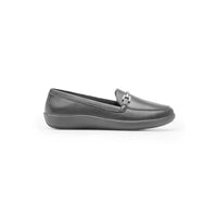 Flat para Mujer Piel Cómodos Walking Soft Flexi Negro 101908