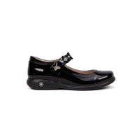 Zapato Escolar para Niña Charol Adornos Mariposas Karsten Negro 18801-20-A