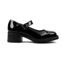 Zapato Escolar para Niña Tacón 4.5 cm Charol Chabelo Negro C954-B