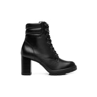 Botin De Tacón Para Mujer Urbano Piel Flexi Negro 137105