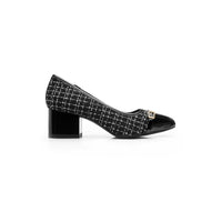 Tacones Para Mujer Puntal Charol Elegante Flexi Negro 137502