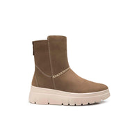 Botín Para Mujer Suela Chunky Dentada Flexi Taupe 137804