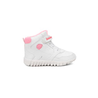 Tenis Escolar para Niña de Bota Bubble Gummers Blanco/Rosa Zodiaco
