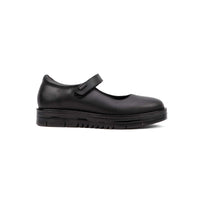 Mary Jane Para Niña Escolar Piel Velcro Coqueta Negro 54906-A