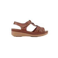 Sandalia Casual Para Mujer Adorno Flores con Cuña Via Moda Suky