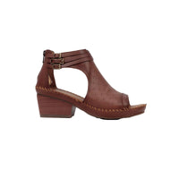 Sandalia para Mujer Tacón Piel Cómoda Lobo Solo Miel 2244