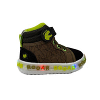 Tenis Botita con Luces Niño Dino Bubblegummers Verde/Negro Balu I