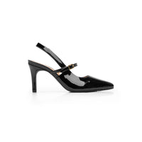 Zapatilla Vestir Mujer Charol Hebilla Flexi 104519