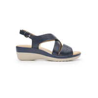 Sandalia para Mujer Cuña Baja Piel Confort Casual Flexi 116024