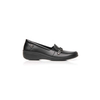Loafer para Mujer Herraje Cómodo Piel Flexi Negro 18122