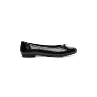 Balerina para Mujer Charol Textura Serpiente Flexi Negro 21222