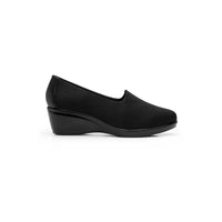 Mocasín para Mujer Cuña Textil Confort Flexi Negro 45238