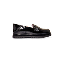 Zapato Escolar Mocasín para Niña Charol Antifaz Distroller Negro 96707-1-C
